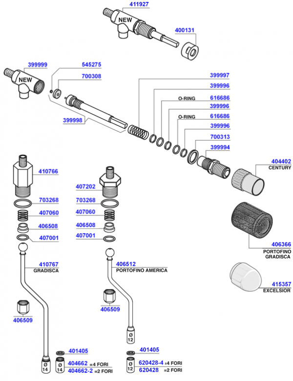 Brasilia - Steam and hot water valves