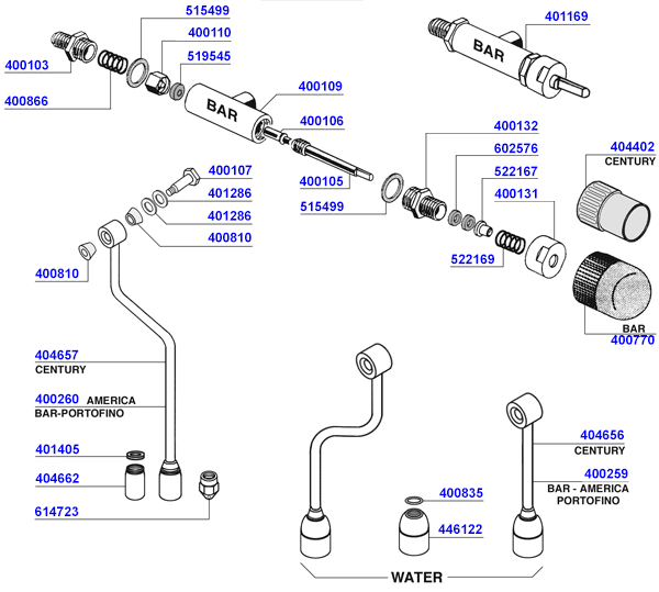 Steam And Hot Water Valves 1 Brasilia Coffee Parts