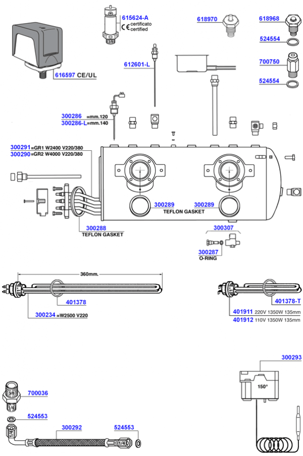 Conti - Elements and boiler components