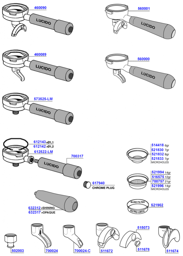 ECM - Portafilters and filter baskets