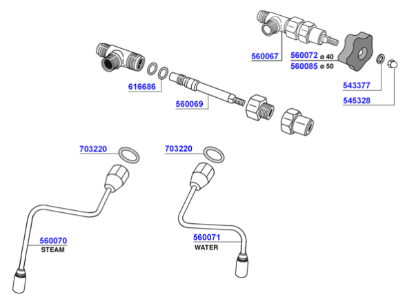 Steam and hot water valves