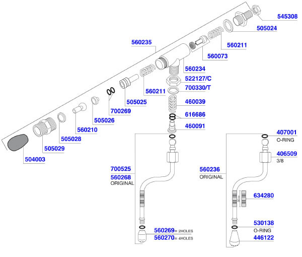 ECM Germany - Lever Steam Arm 