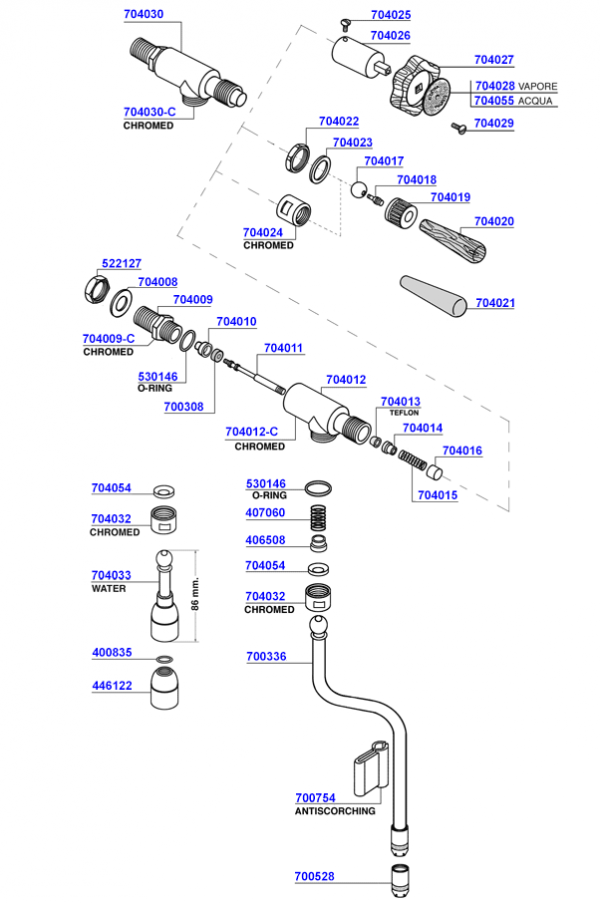 Elektra - Steam and hot water valves