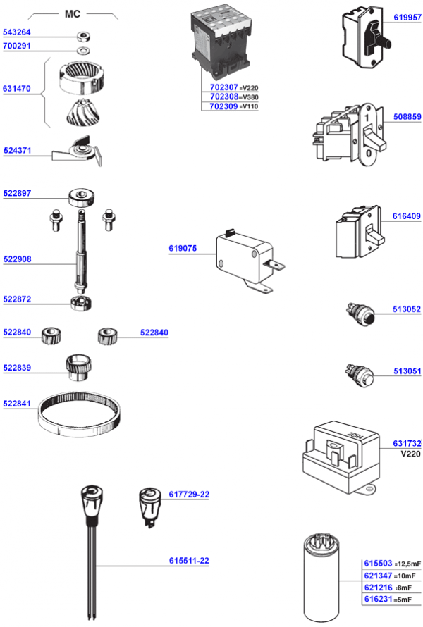 Faema - Miscellaneous electronic parts