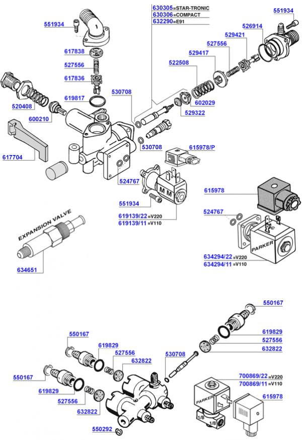 Faema - Water inlet valves 1