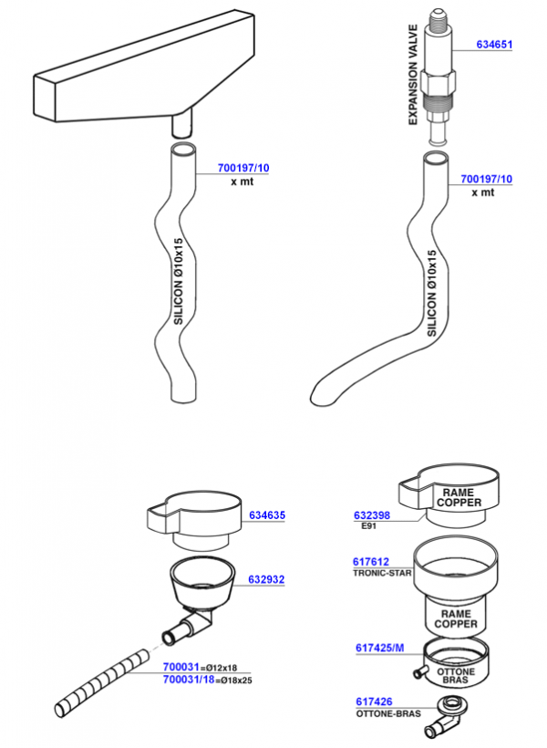 Faema - Expansion valve and drains