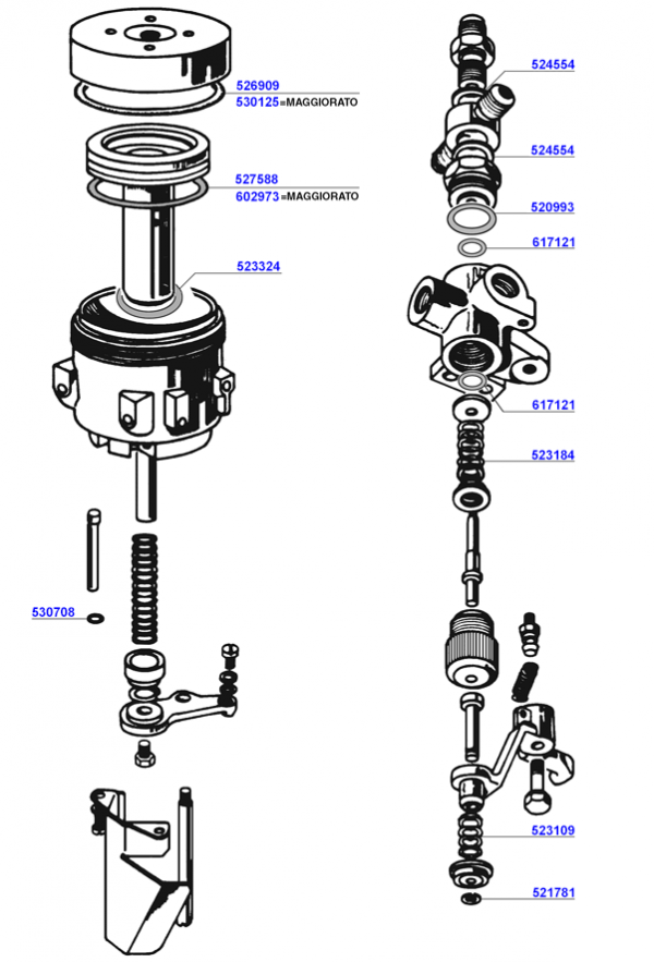 Faema - p6/e66 group heads