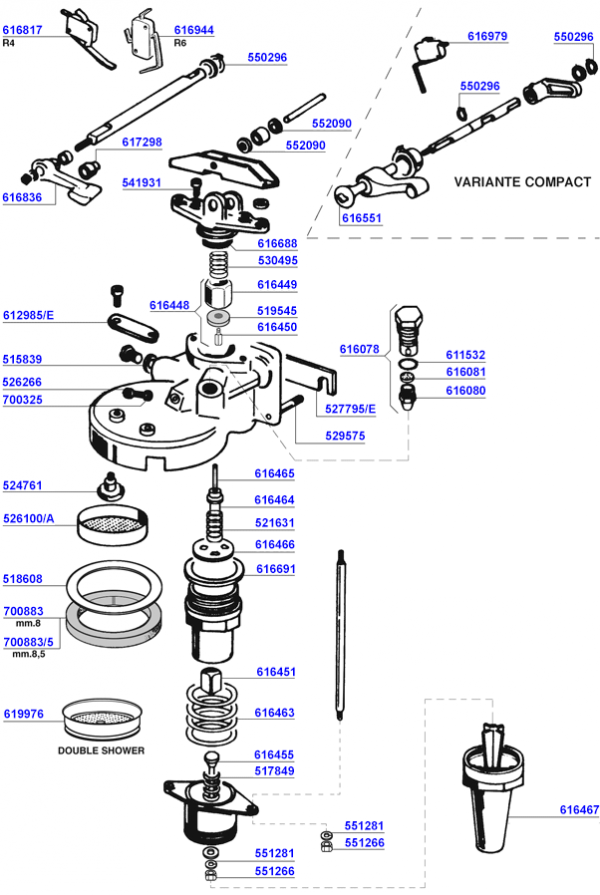 Faema - Group head nostop/compact