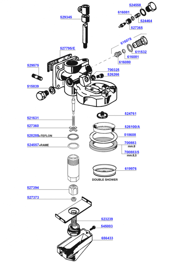 Faema - Group head p4/p6/e64/e66