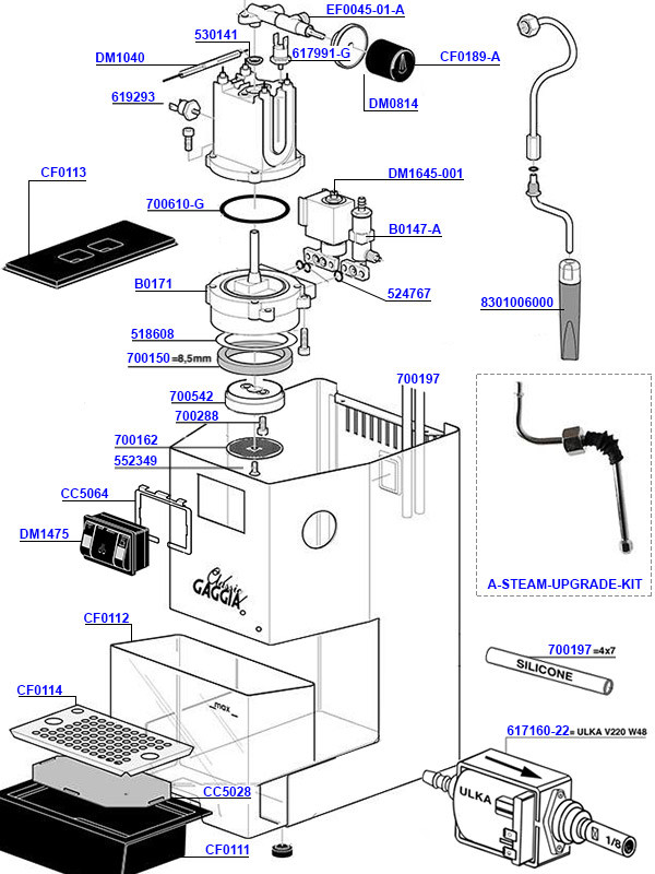 Gaggia Classic Parts