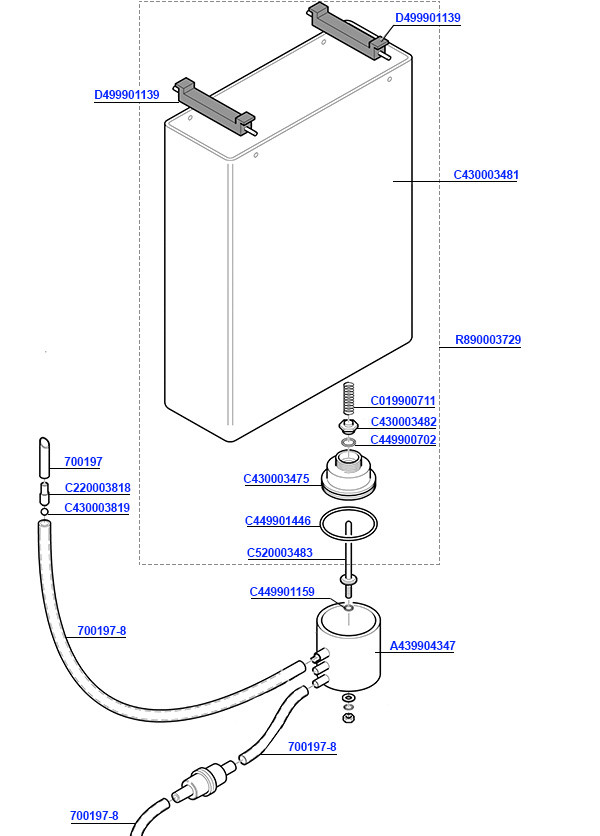Giotto Evoluzione Water Tank
