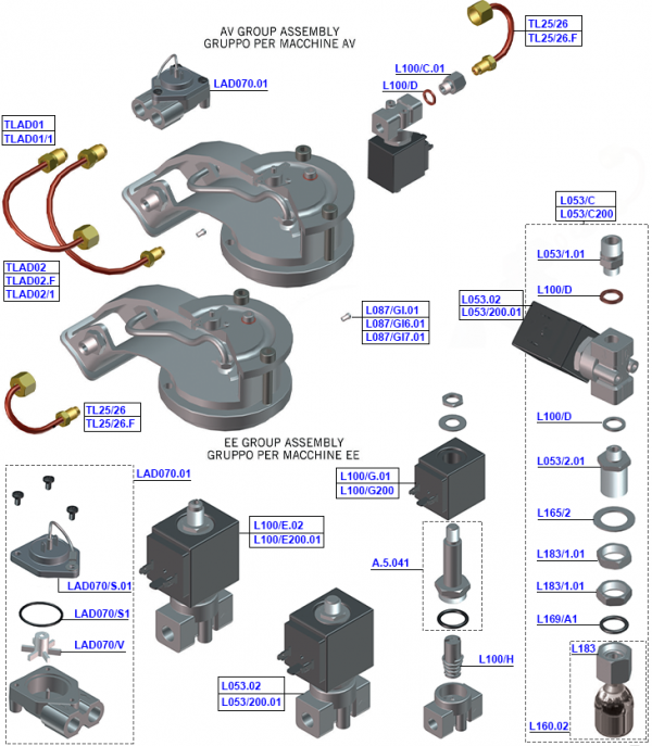 La Marzocco FB70 - Boiler Hot Water Valve Assembly