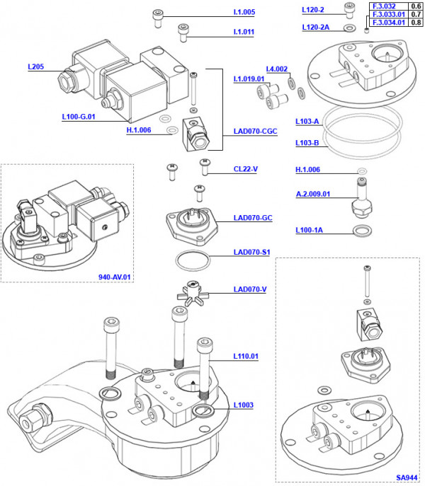 La Marzocco PB Group Cap AV Coffee Parts