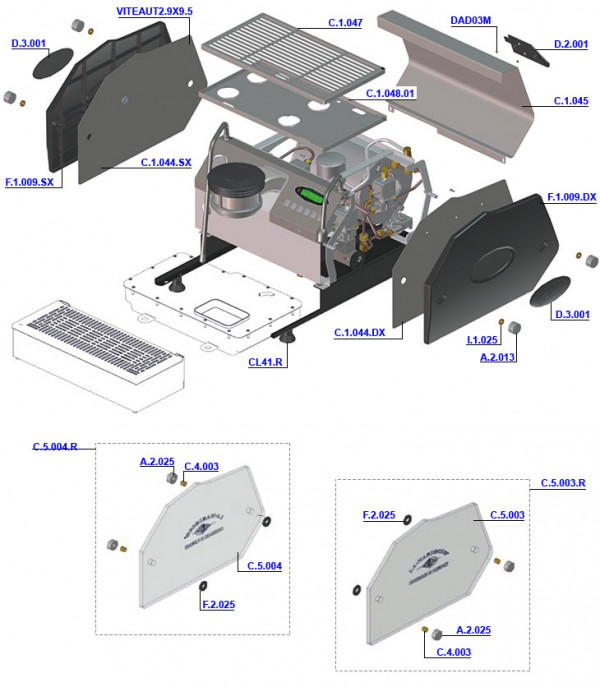 La Marzocco S3 Body Panels Coffee Parts