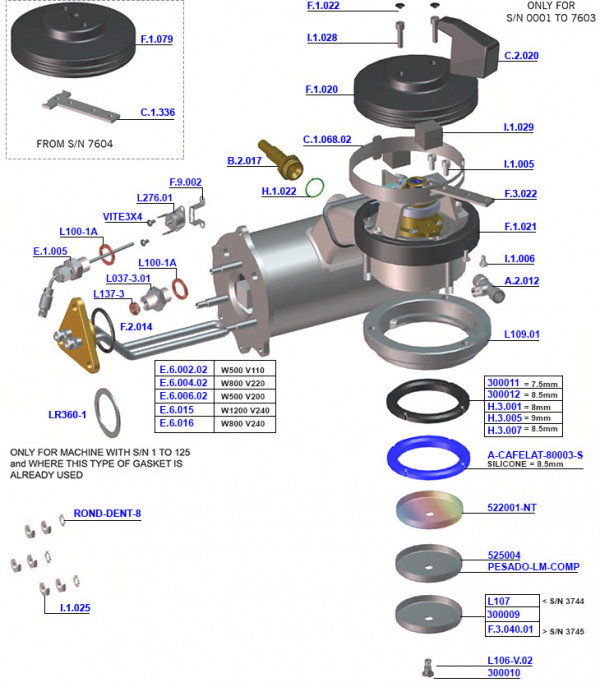 La Marzocco - GS3 MP Group Head Boiler Assembly