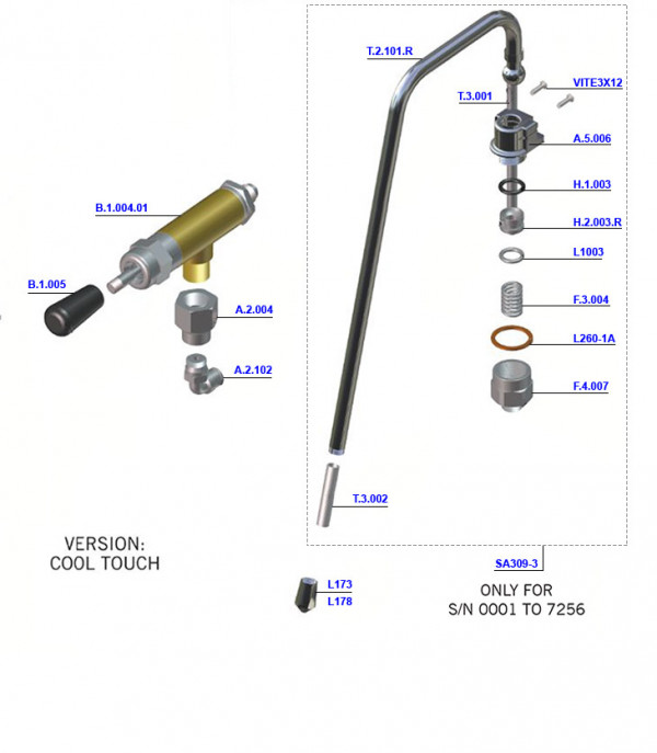 La Marzocco GS3 Steam and Hot Water Valve 110 Coffee Parts