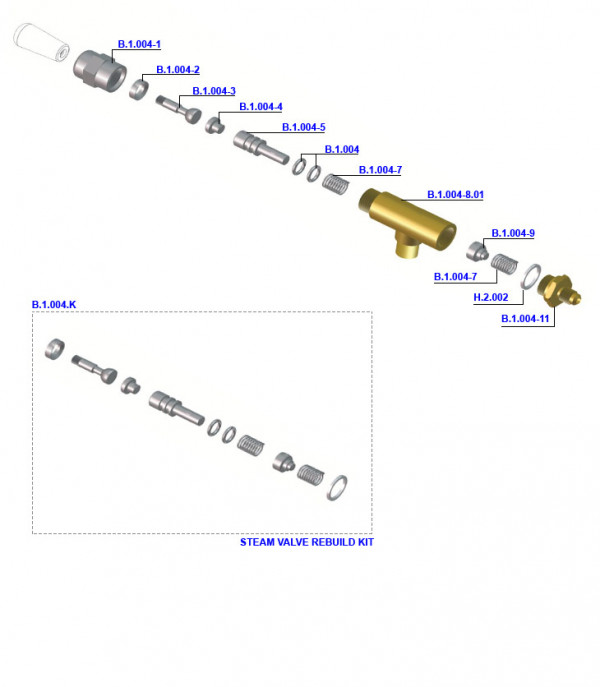 La Marzocco - GS3 Steam and Hot Water Valve Assembly