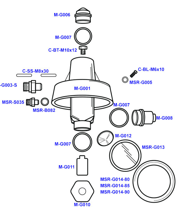 Kees Mirage Group Without Preinfusion Cylinder 