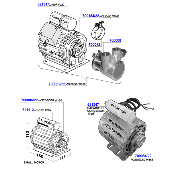 Bezzera - Motors and rotary pumps