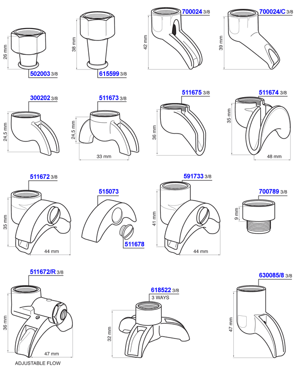 Portafilter Spouts