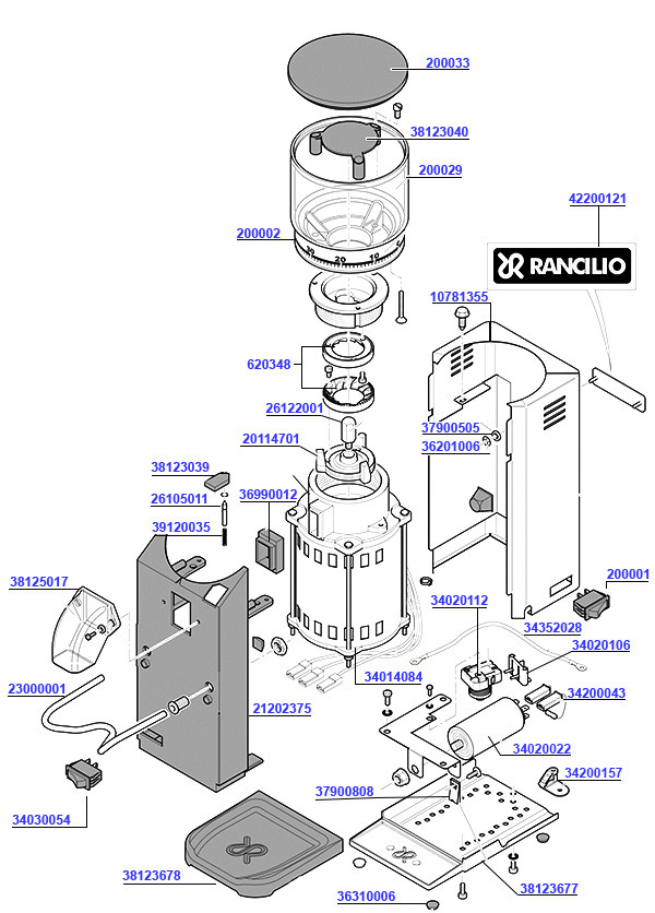 Rocky SD Doserless Grinder Parts