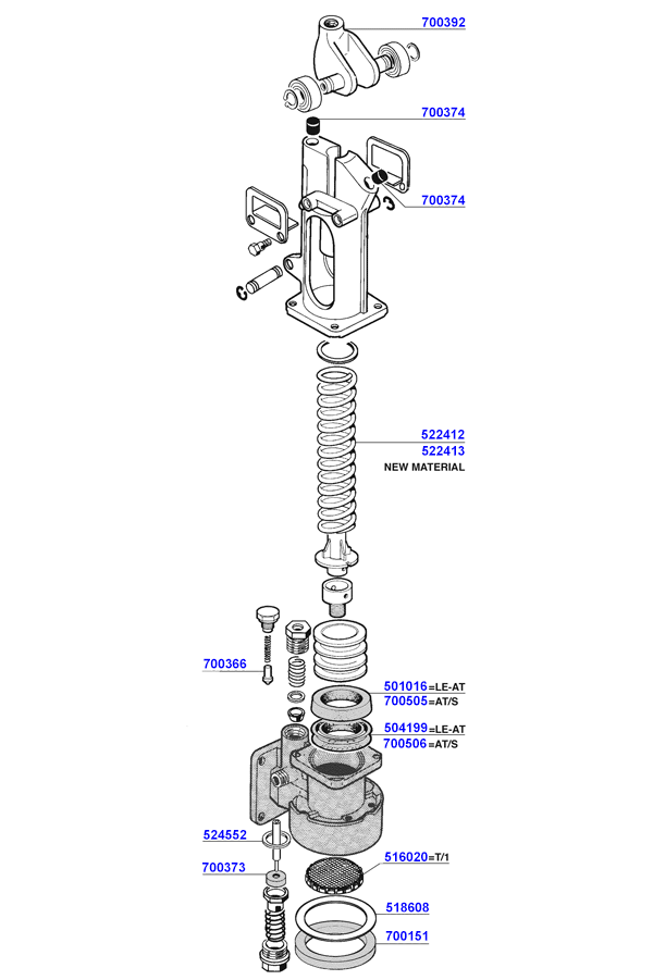 Rancilio - Lever group head