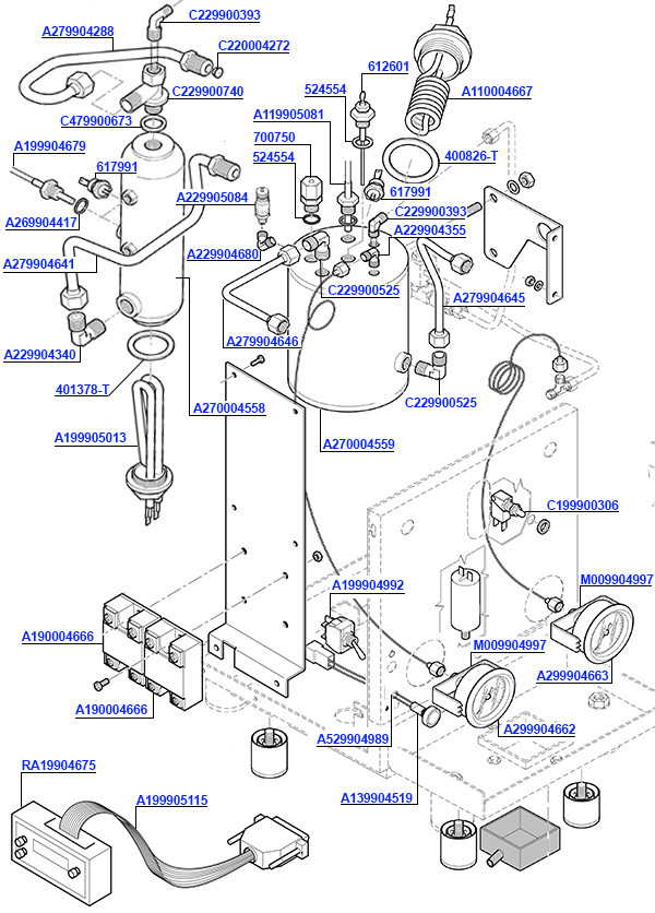 Rocket R58 Boiler and Elements Rocket Coffee Parts
