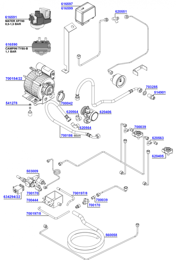 Royal - Pumps, pressuretats and boiler components