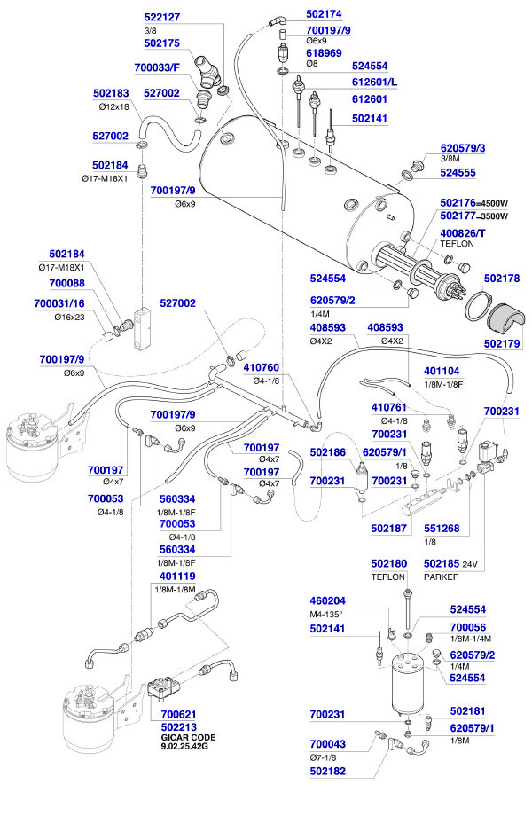 San Remo - Cafe Racer Element & Boiler Components 