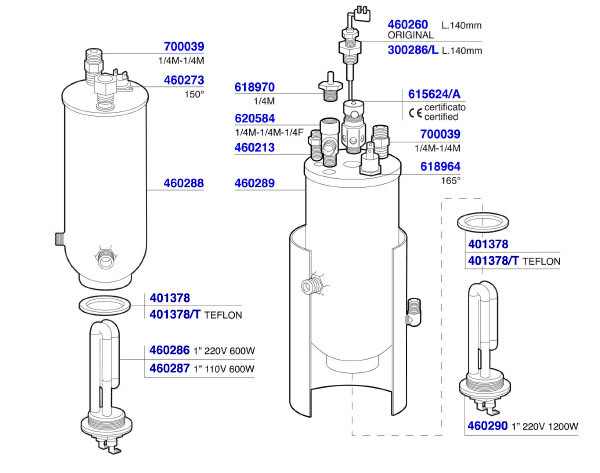 VBM Domobar Junior 2B Boiler & Element Components 