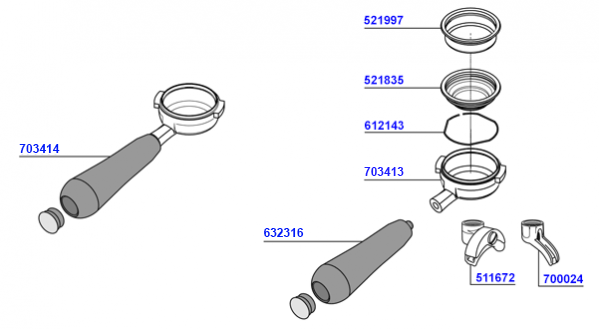 VA - Portafilters and filter baskets