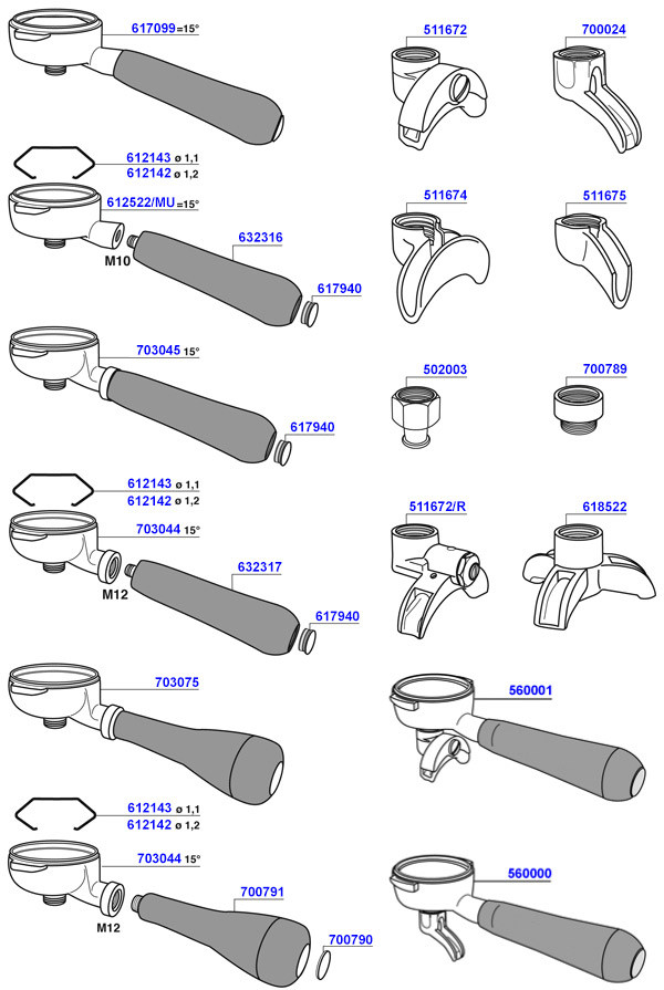 Portafilters and filter baskets