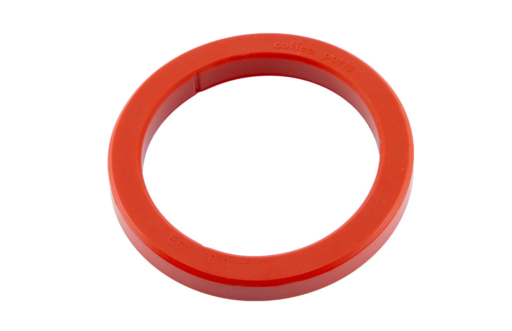 Coffee Parts E61 Grouphead gasket/seal 73 x 57 x 8mm : Red Silicon