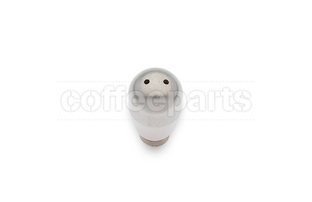 Male stainless steam nozzle with 2-holes 1.5mm