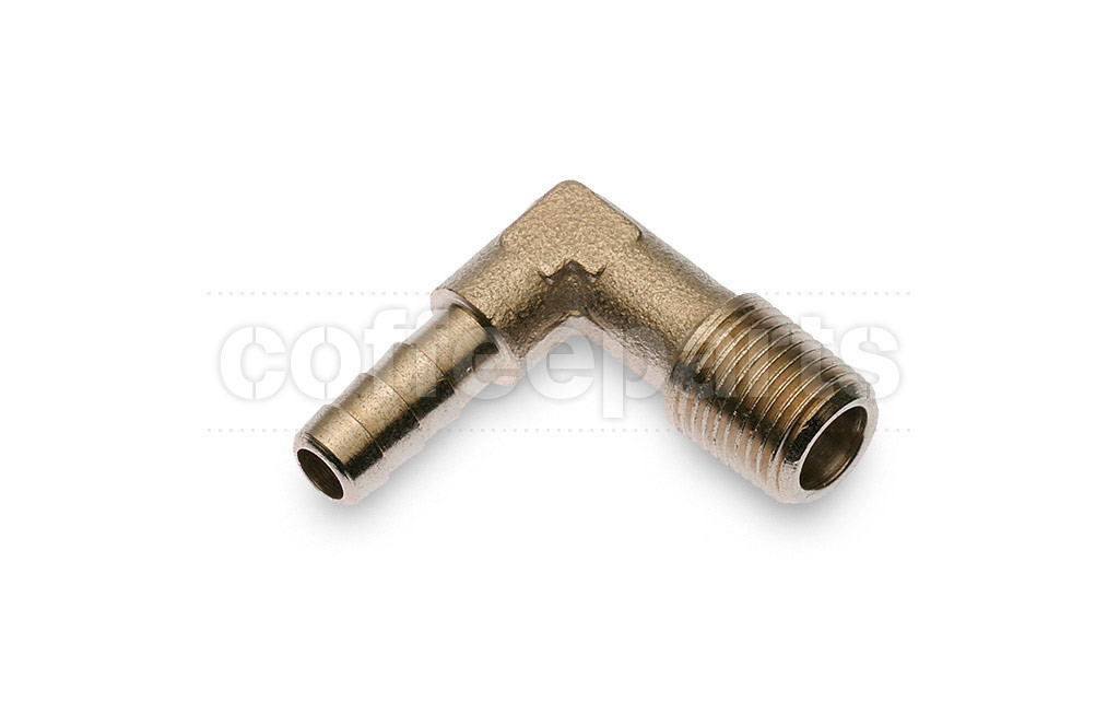 Stainless steel hose barb male with curve 1/8 inch bsp 6mm