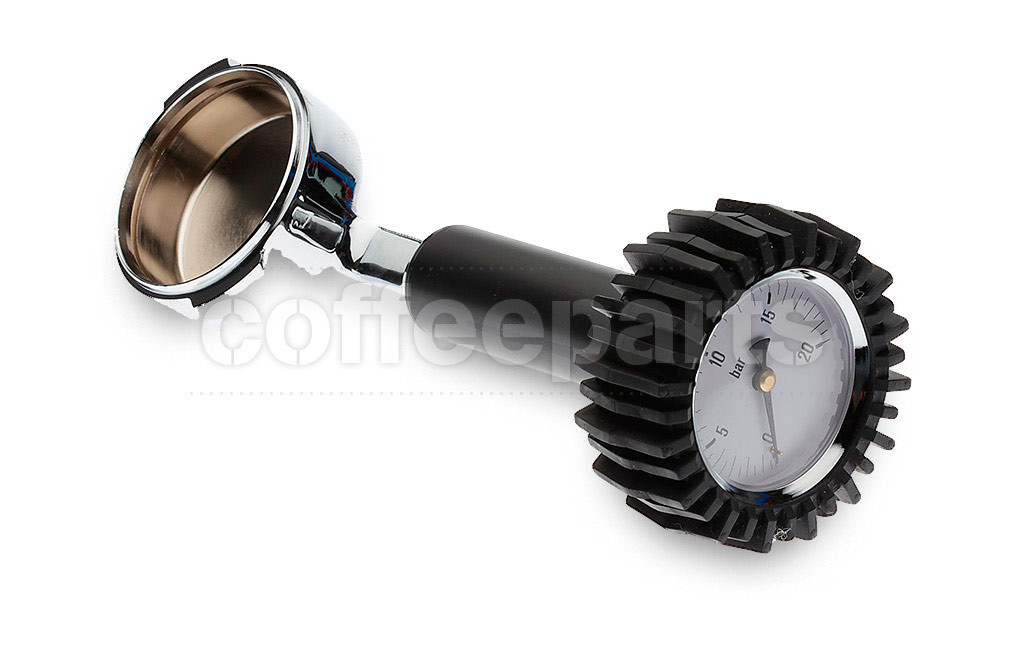 Portafilter with gauge to fit Gaggia