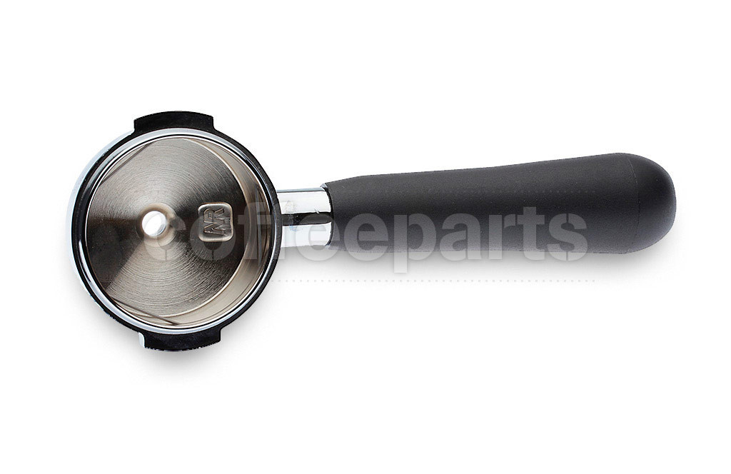 Deep portafilter with handle (baskets and spouts not included)
