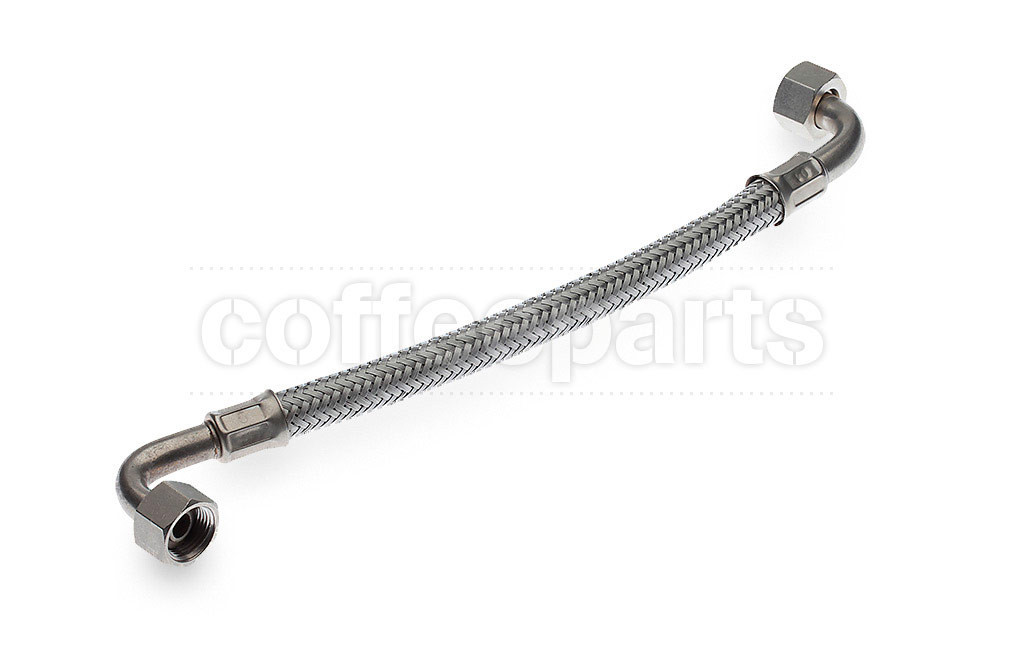 Stainless steel hose 3/8ff inch bsp 25cm 2-curve