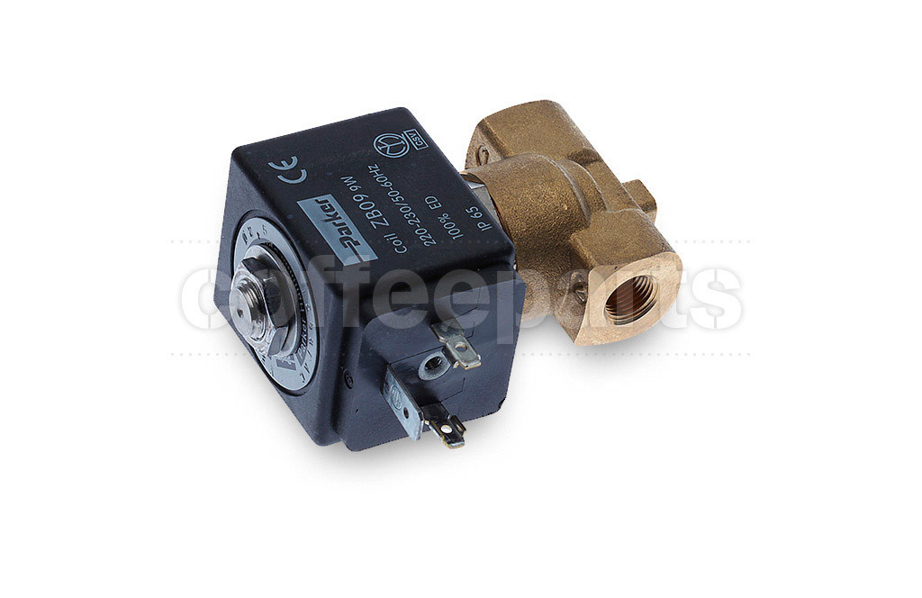2-way PARKER solenoid valve 1/8-1/8 inch bsp 220v (complete)