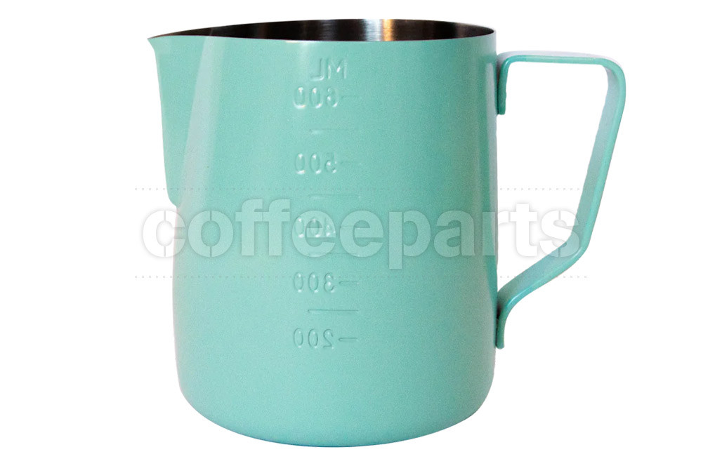 Coffee Accessories 1lt Milk Jug Teal Blue Coffee Parts