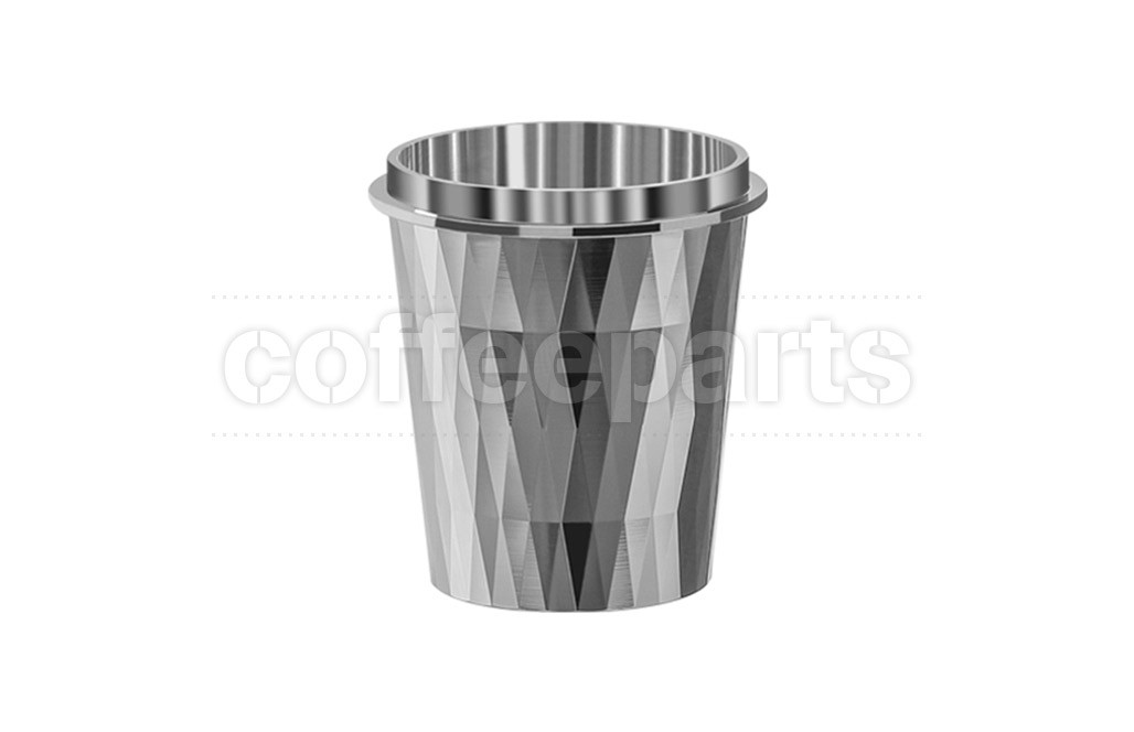 MHW3Bomber Diamond Coffee Dosing Cup Silver 58mm Coffee Parts