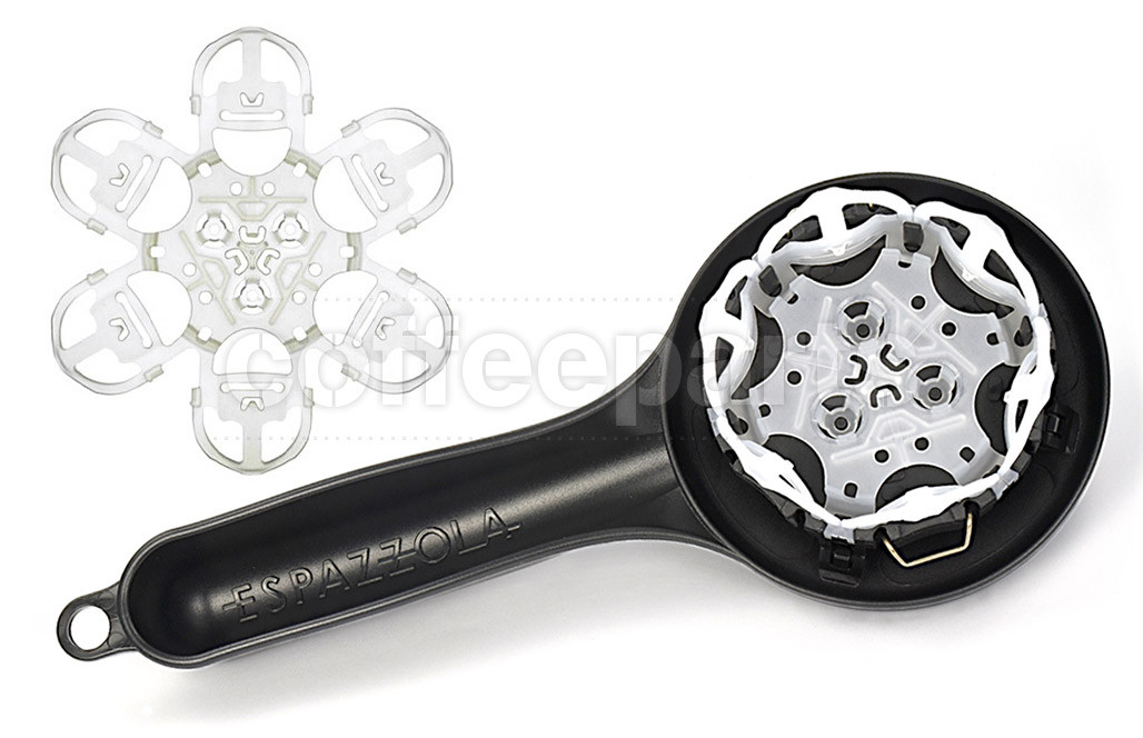 Espazzola V2 58mm Grouphead Cleaning Brush with Replacement Membrane: Black