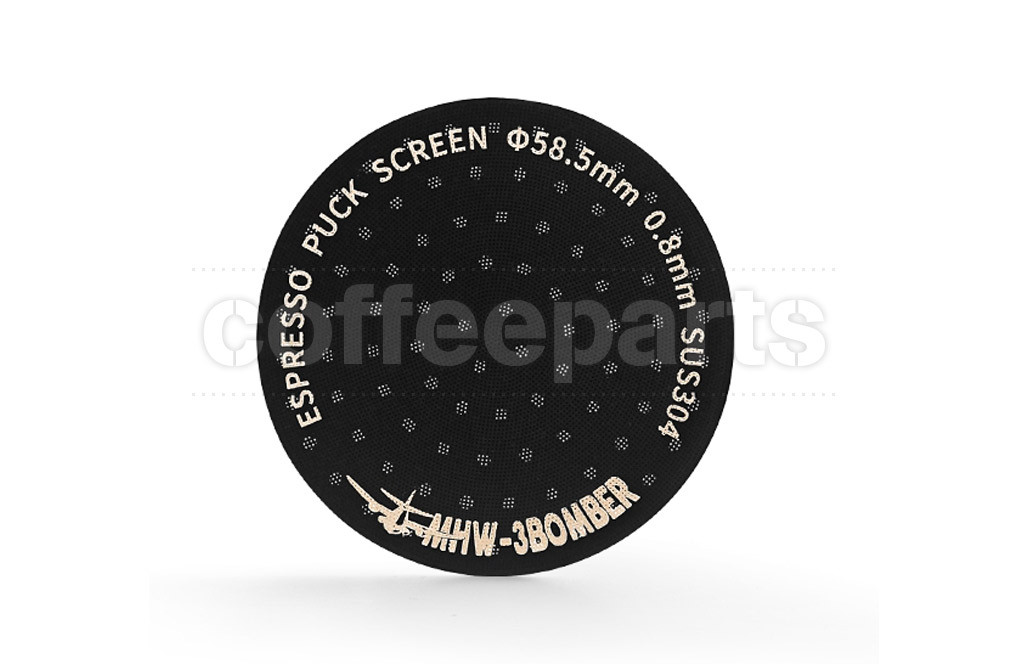 MHW Espresso Puck Screen 58.5mm Titanium Black Coffee Parts