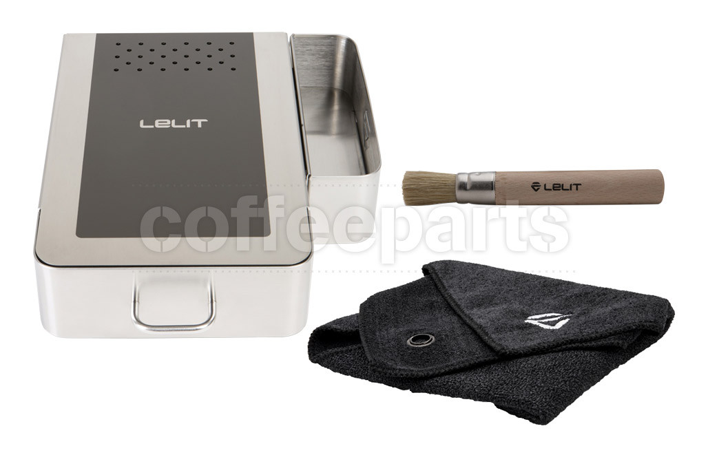 Lelit Knock Box Drawer With Cloth And Brush Coffee Parts