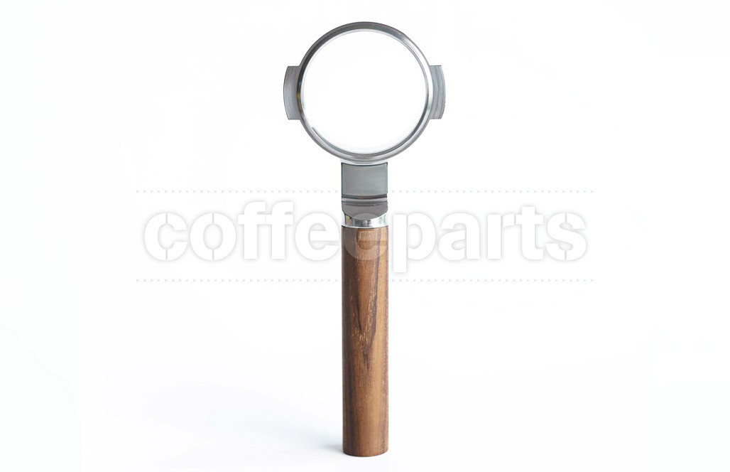 Weber Workshops Buck Sit-Flat Portafilter with Teak Handle | Coffee Parts