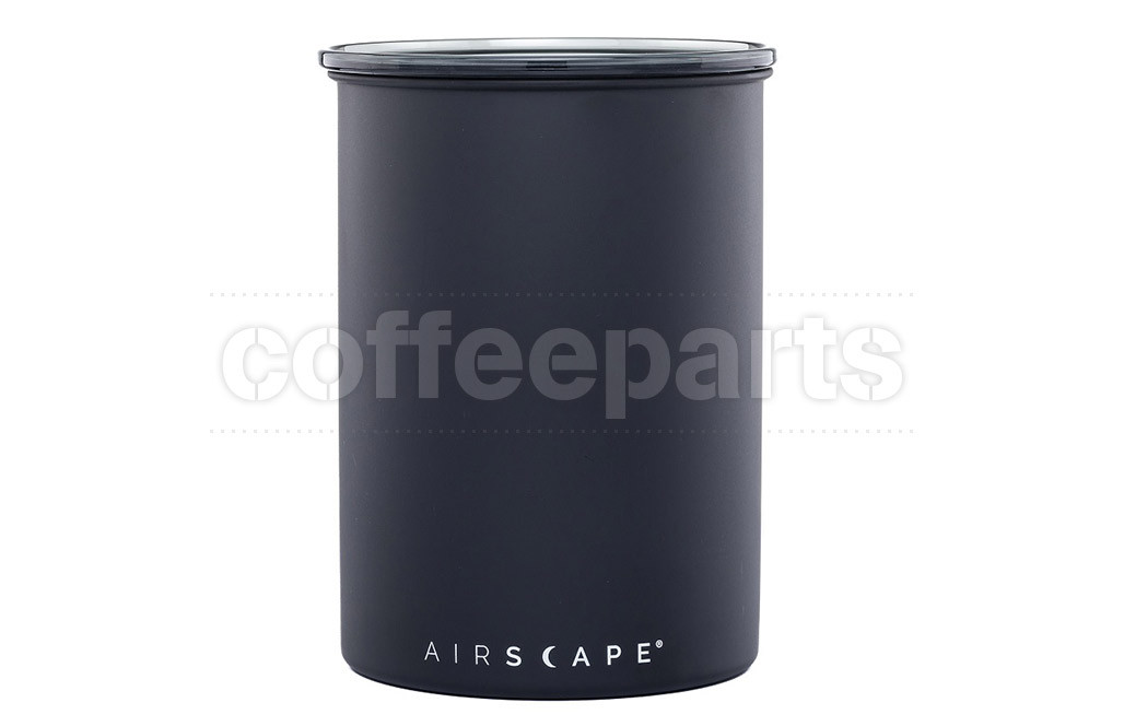 Airscape Medium Classic Coffee Storage Vault: Charcoal (Matte Black)