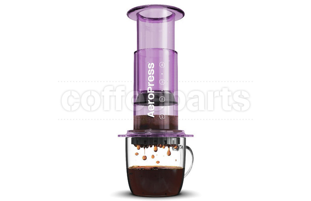 AeroPress Coffee Maker - Clear Purple