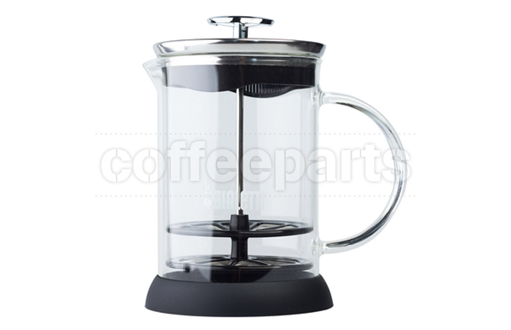 Transparent 0.45 L with Scale Borosilicate Glass Stainless Steel Filter HARVESTFLY Milk Frother 