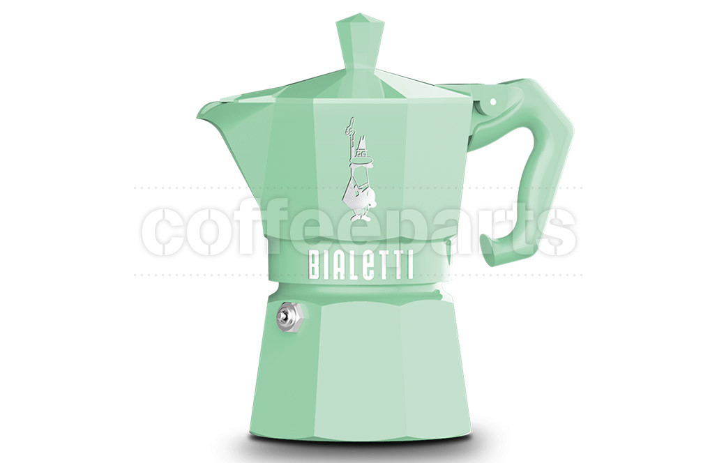 Bialetti 6 Cup Moka Exclusive Stove Top Coffee Maker Green Coffee Parts