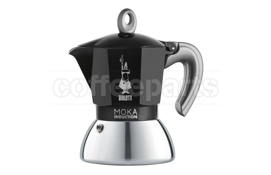 Bialetti 2 Cup Moka Induction Coffee Maker Black Coffee Parts